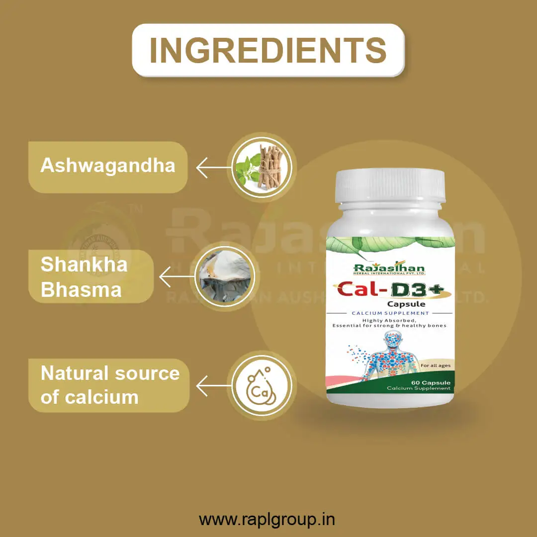 Cal D3 Plus 60 Capsule Ingredients