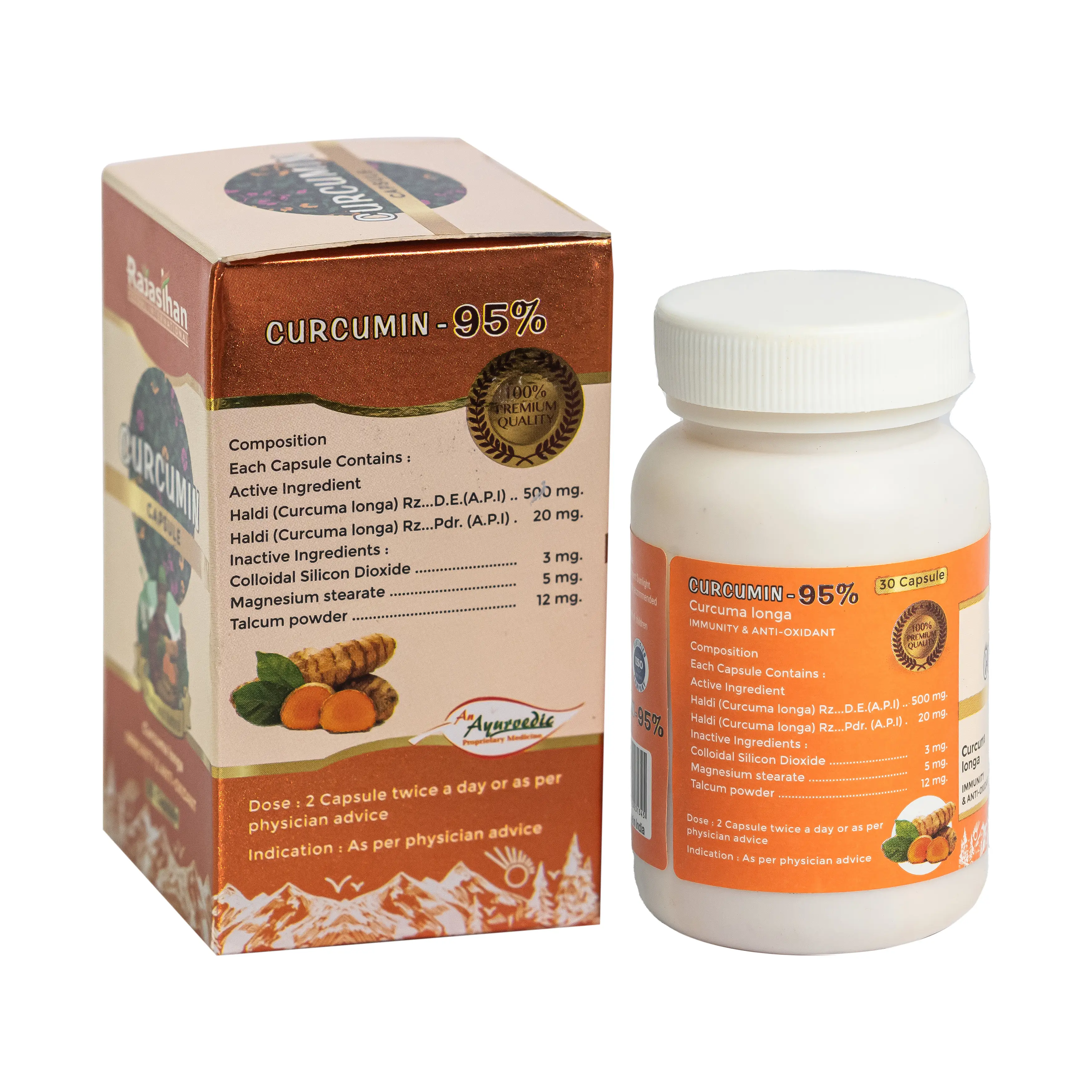 Curcumin Capsule 30 Rajasthan Aushdhalaya