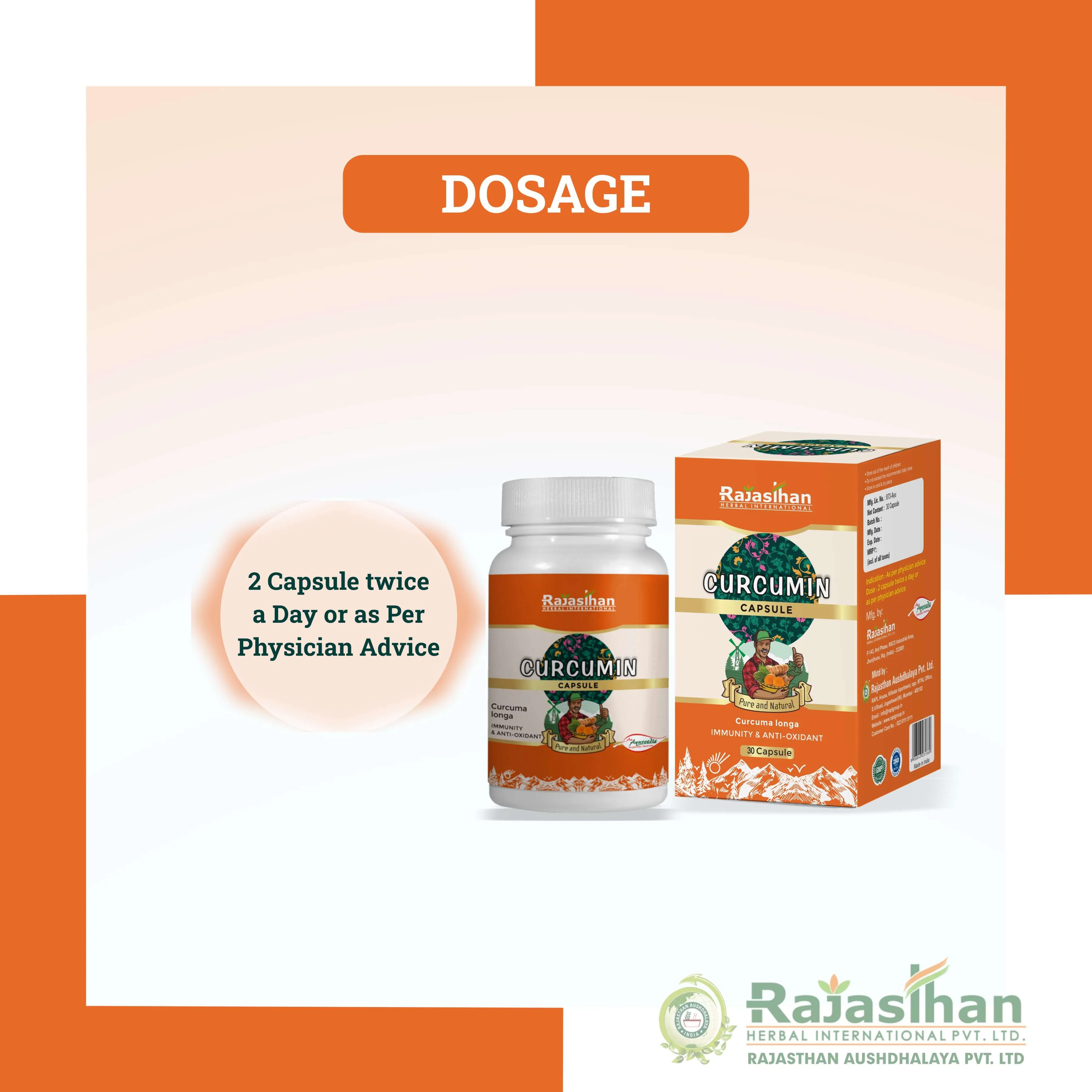 Dosage Of Curcumin Capsule 30