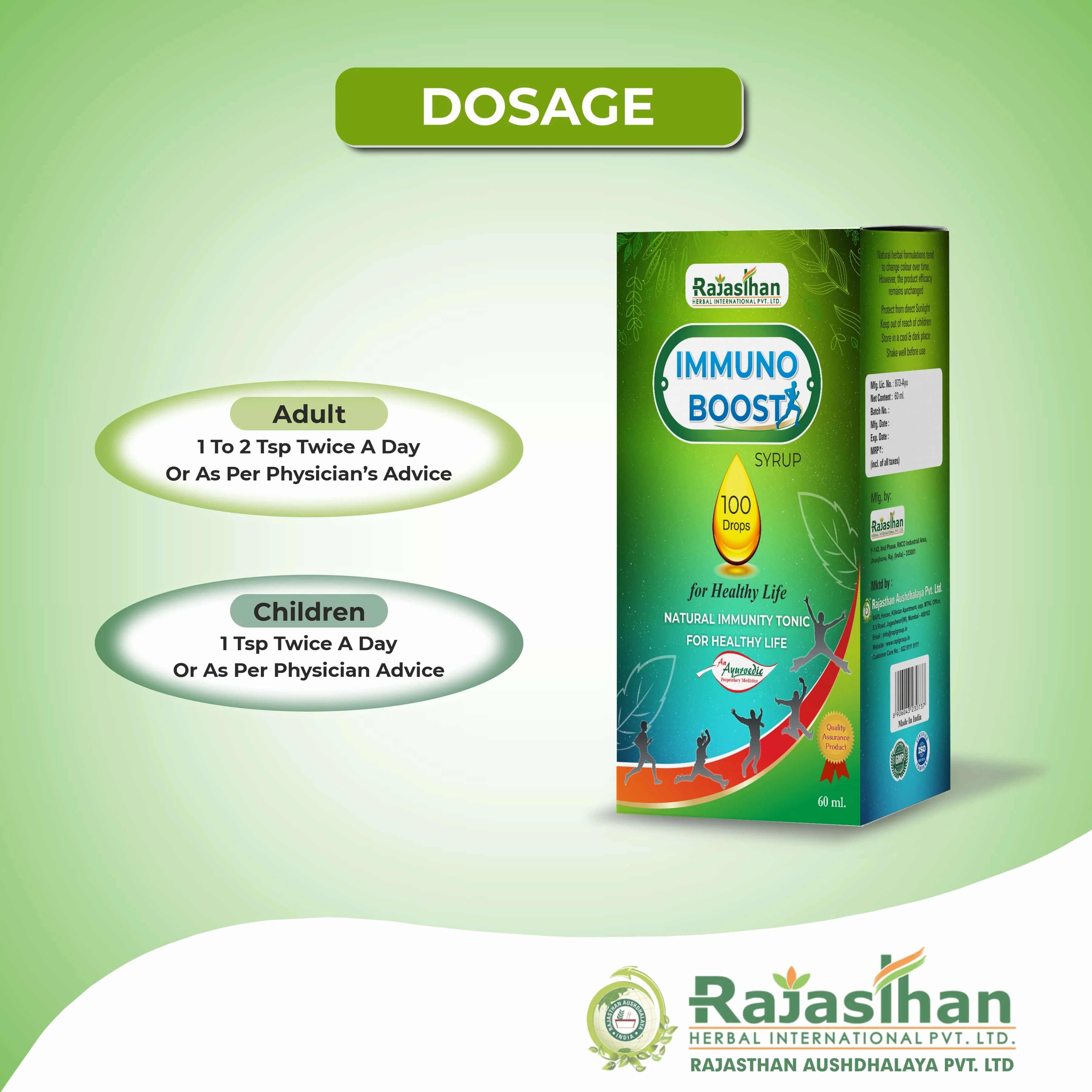 Dosage Of Immunoboost Syrup 60ml