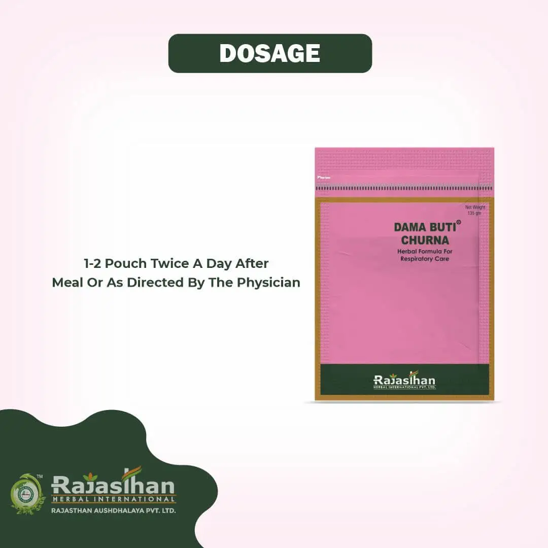 Dosage Of Rajasthan Herbals Dama Buti Churna