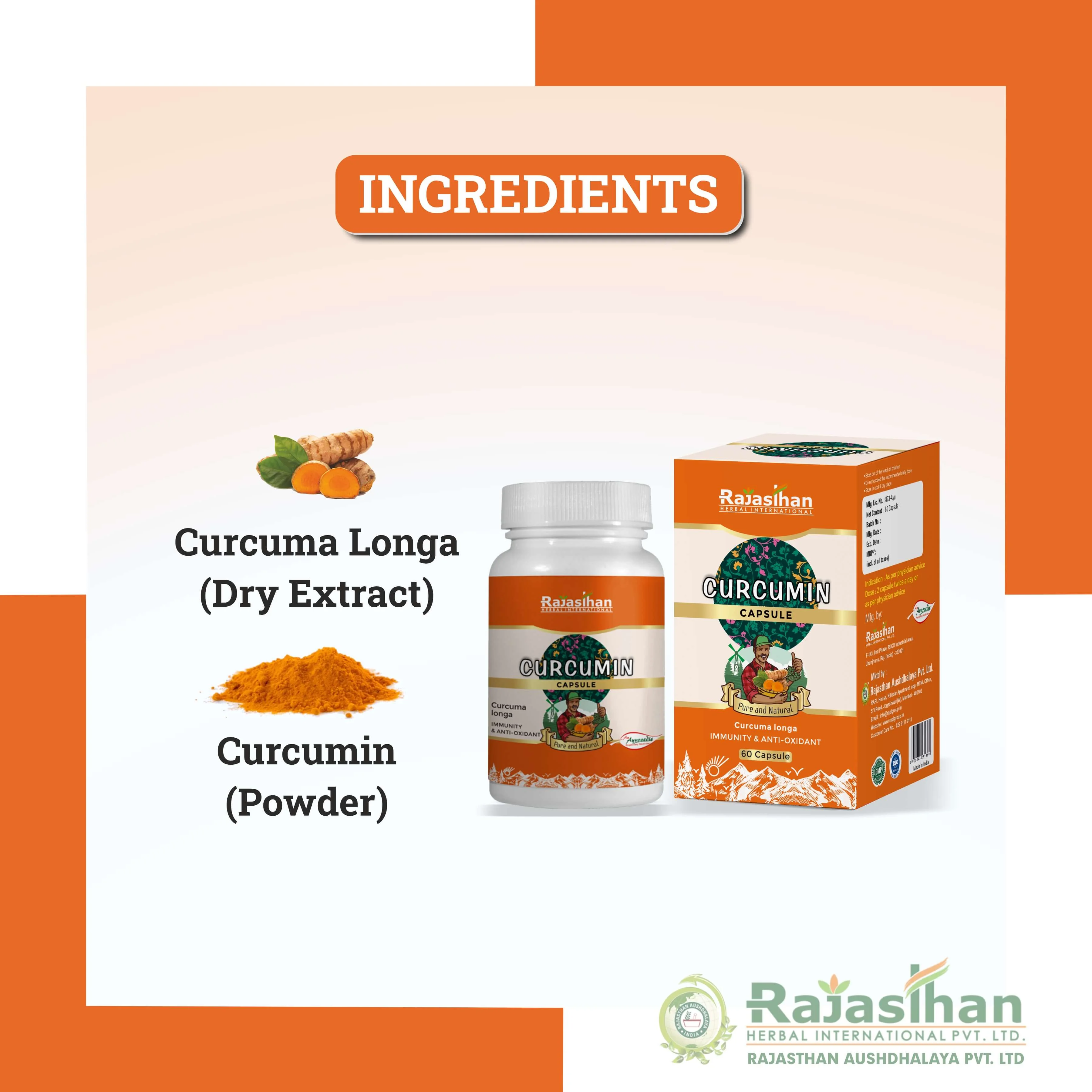 Herbs In Curcumin Capsule 60