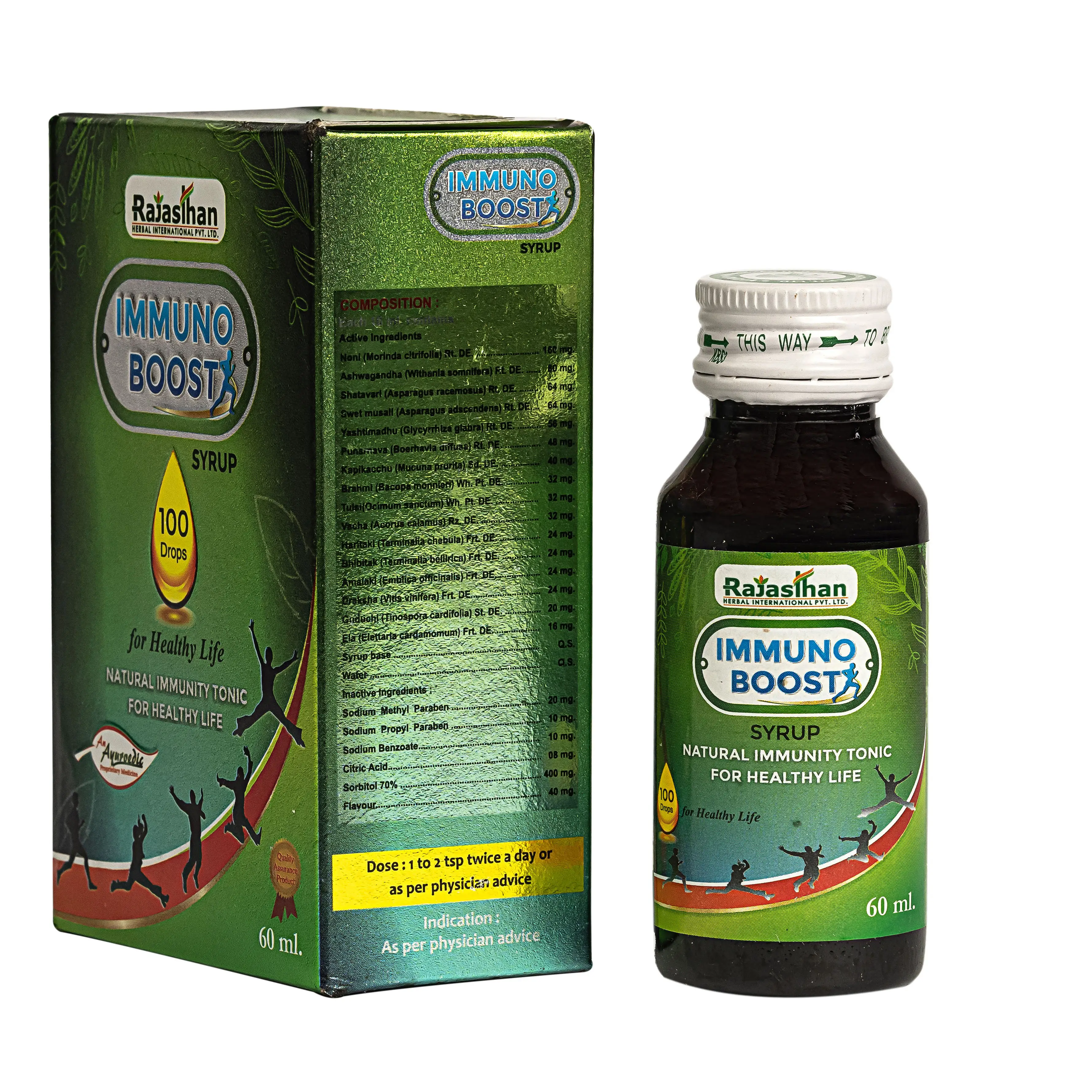 Immno Boost 60ml Ingredients Rajasthan Aushdhalaya