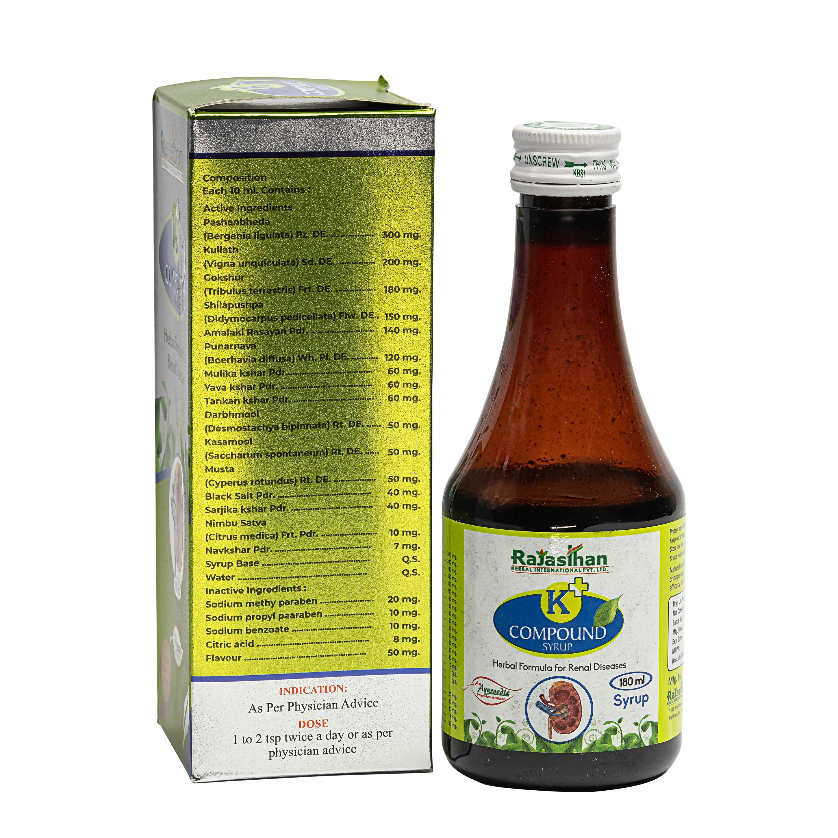 K Plus Compound Syrup 180ml Ingredients