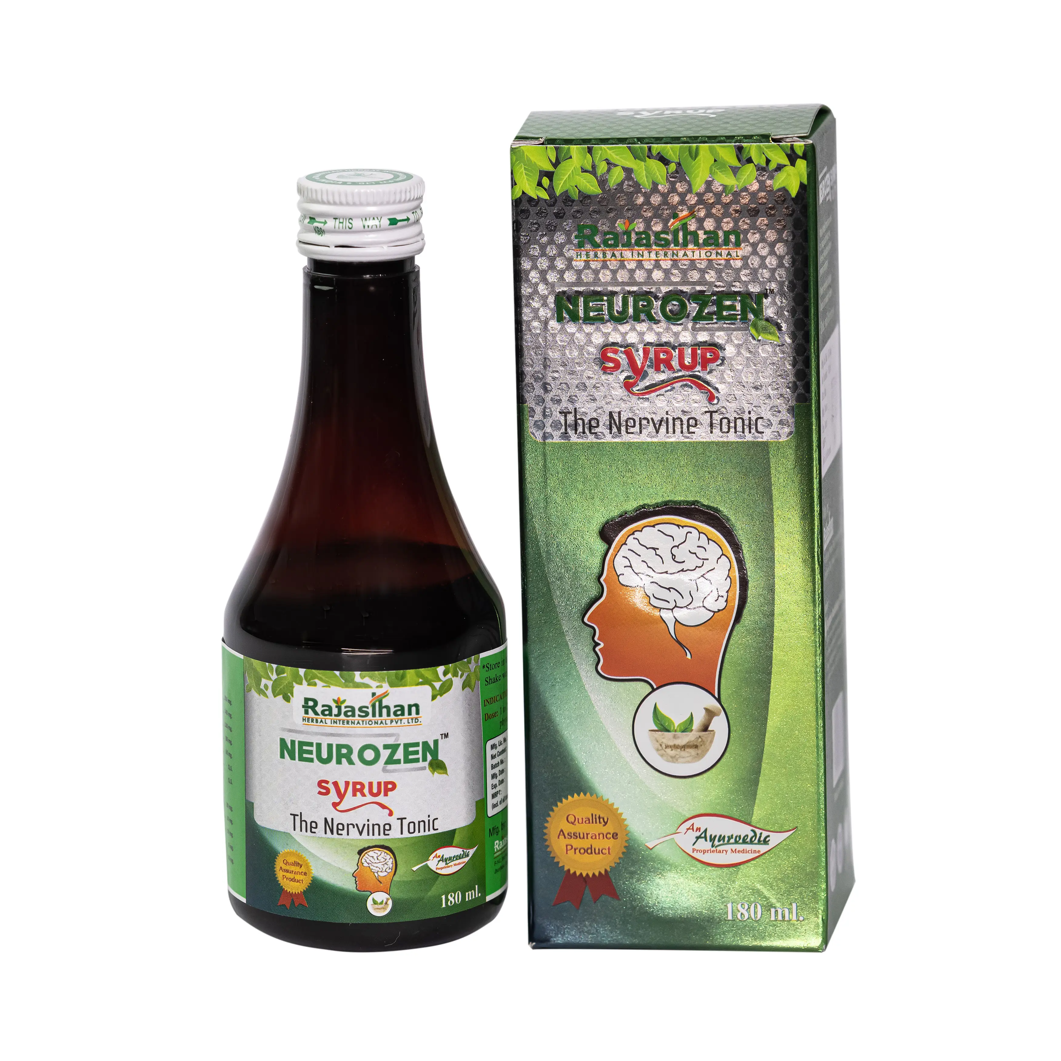 Neurozen Syrup 180ml Rajasthan Aushdhalaya