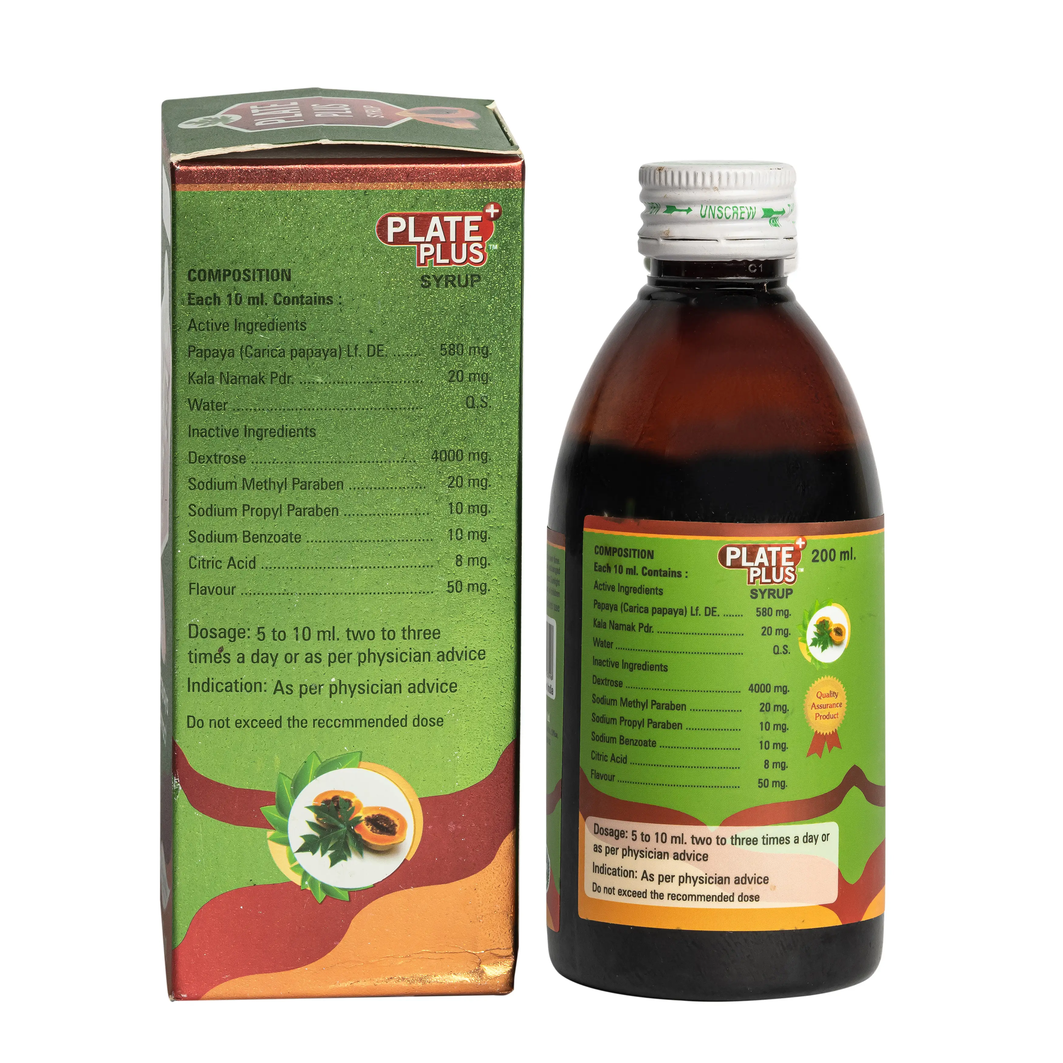 Plate Plus Syrup 200ml Ingredients Rajasthan Aushdhalaya