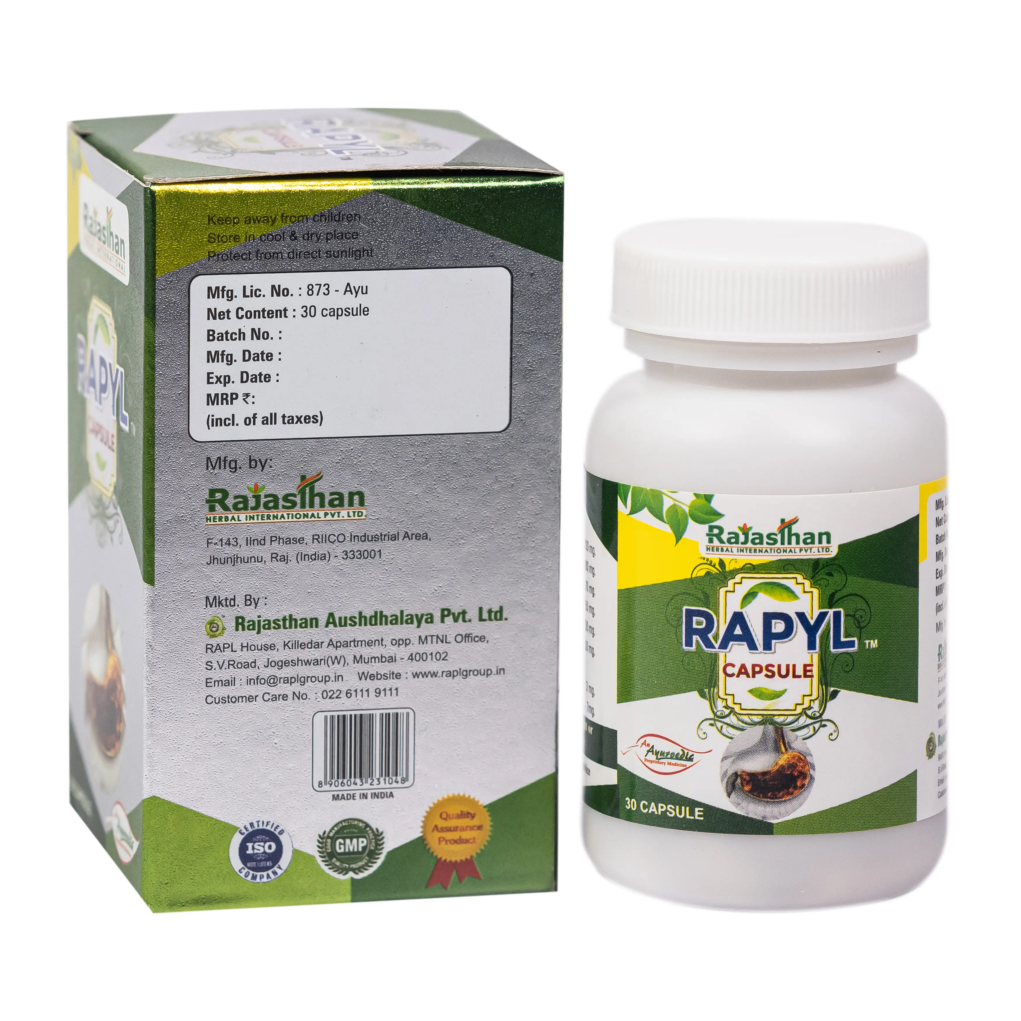 Rapyl Capsule Rajasthan Aushdhalaya