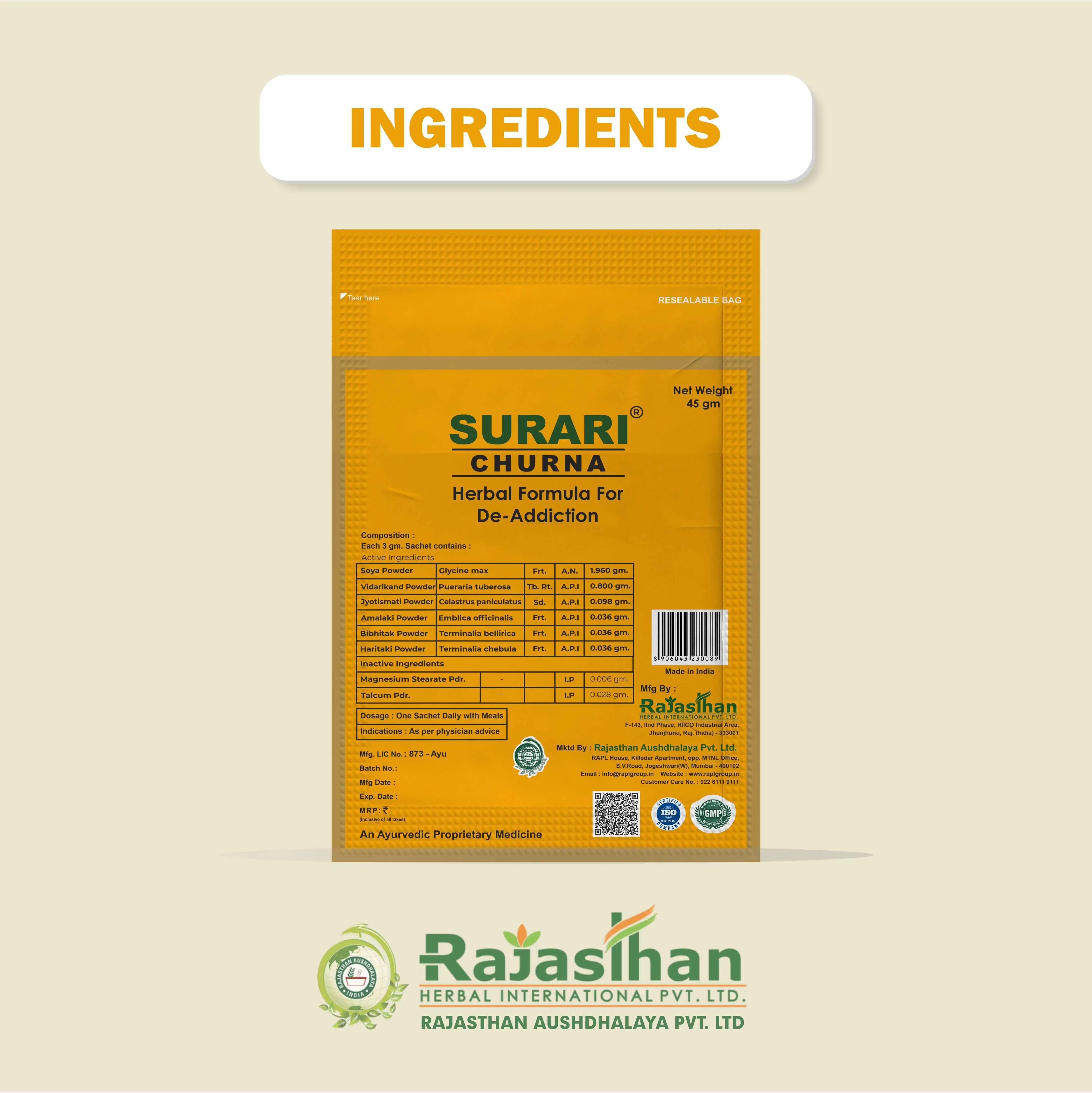 Surari Churna Ingredients