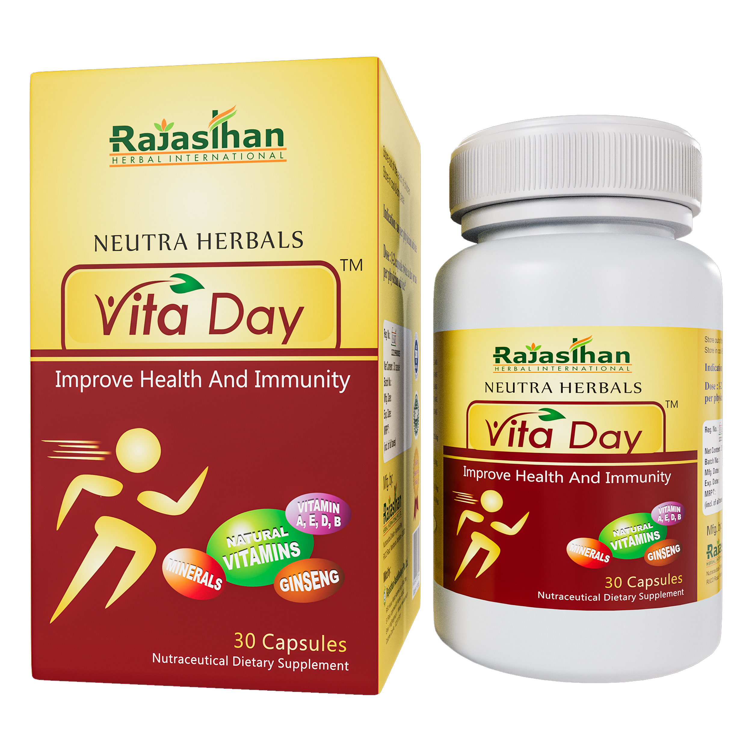 Vita Day 30 Capsules Rajasthan Herbal International