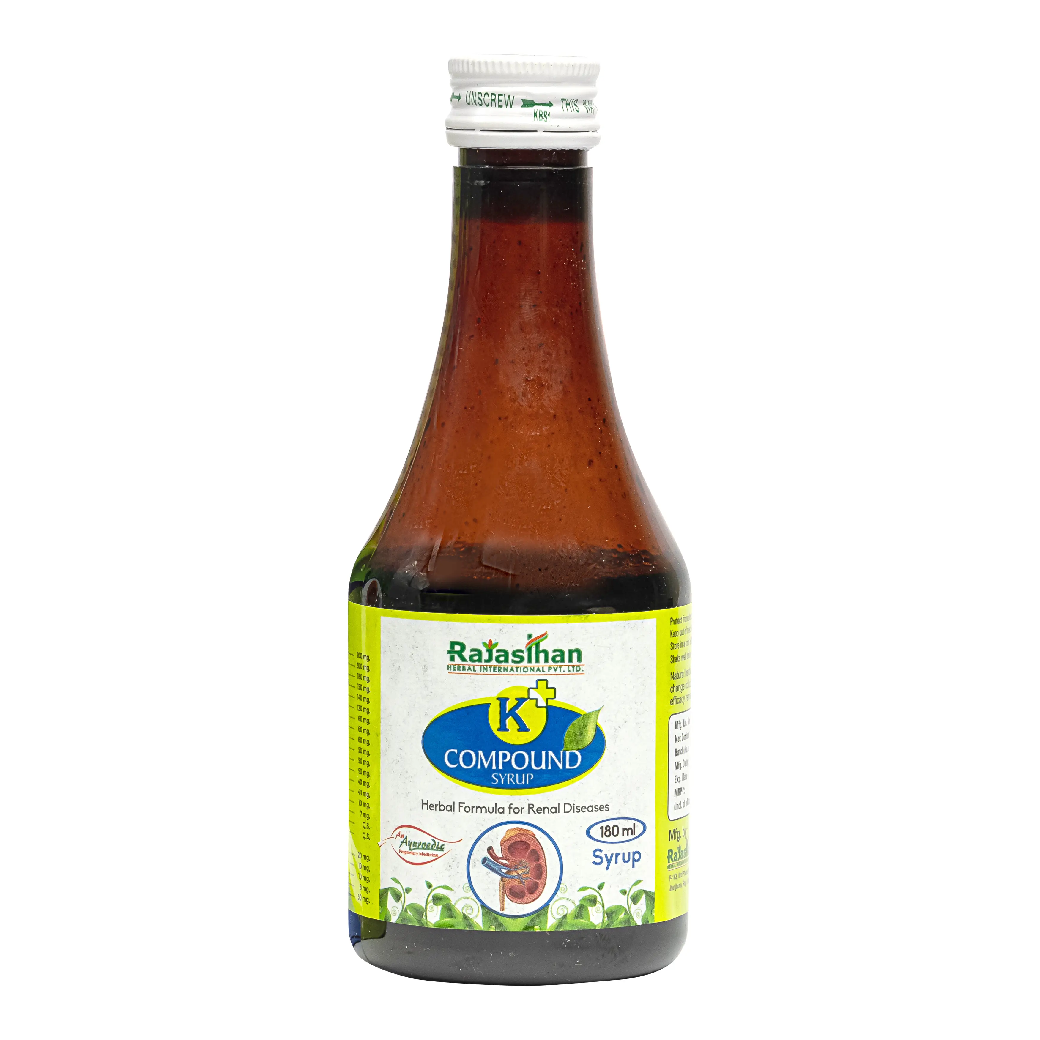 K Plus Compound Syrup 180ml Rajasthan Aushdhalaya