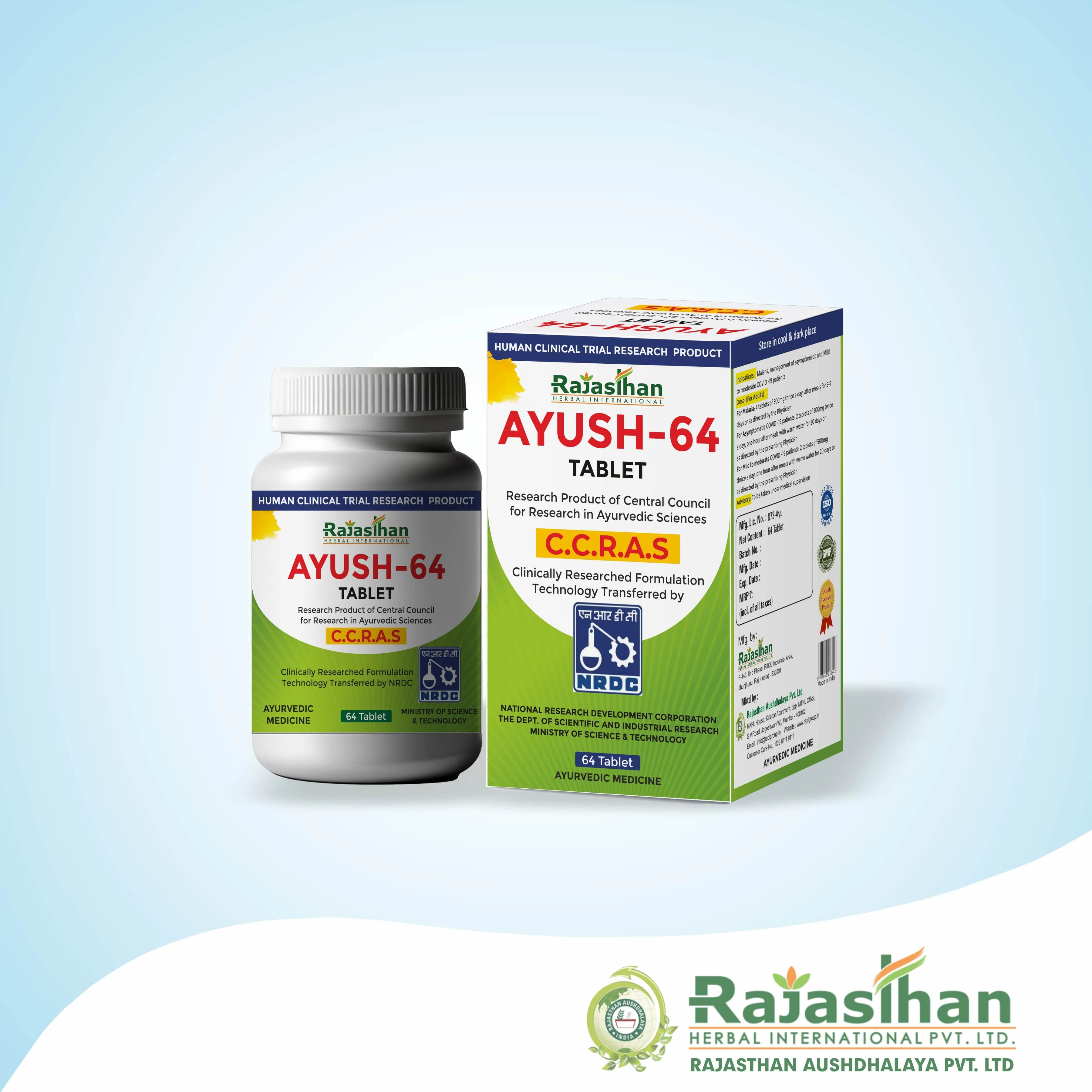 Rajasthan Herbals Ayush 64 Tablet