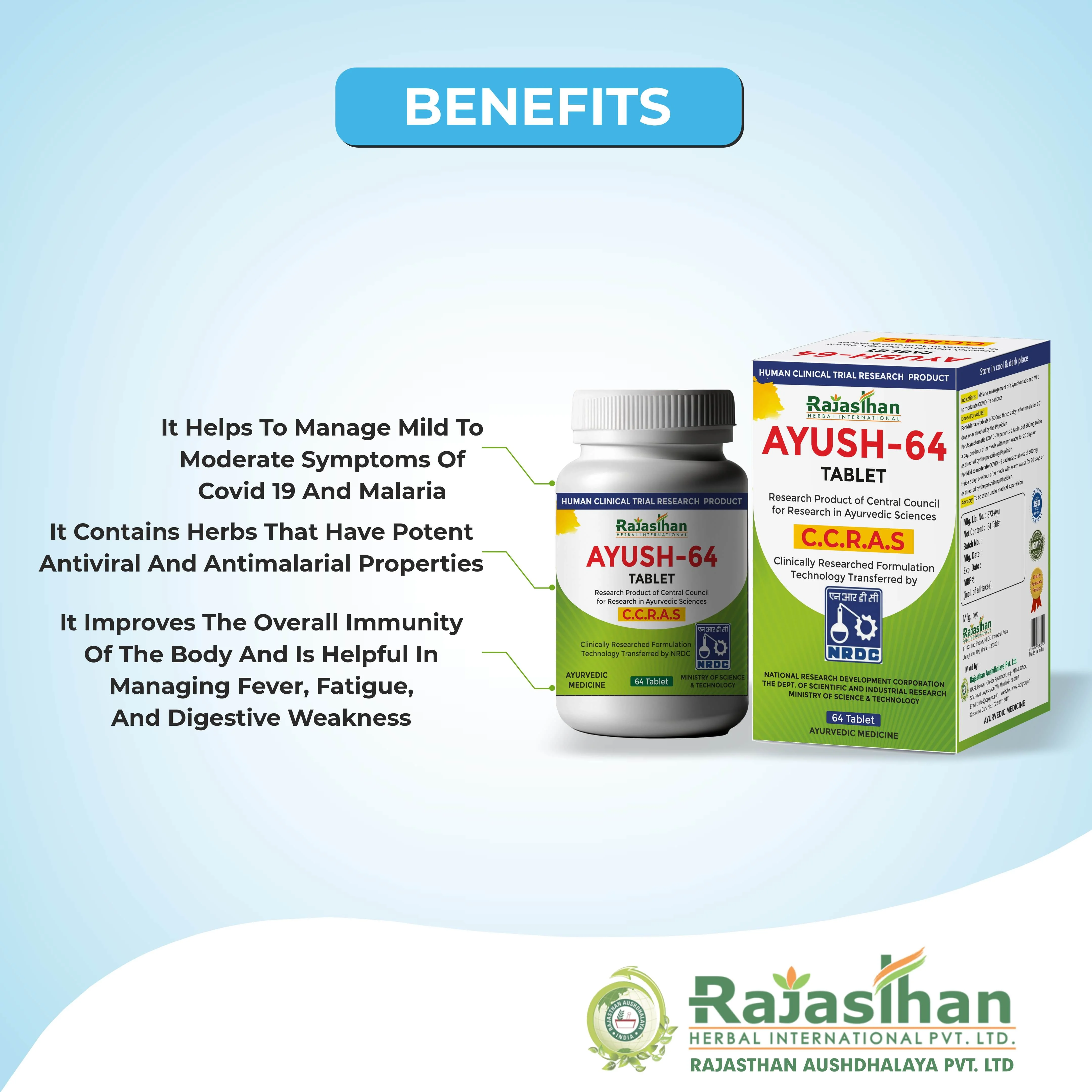 Rajasthan Herbals Ayush 64 Tablet1