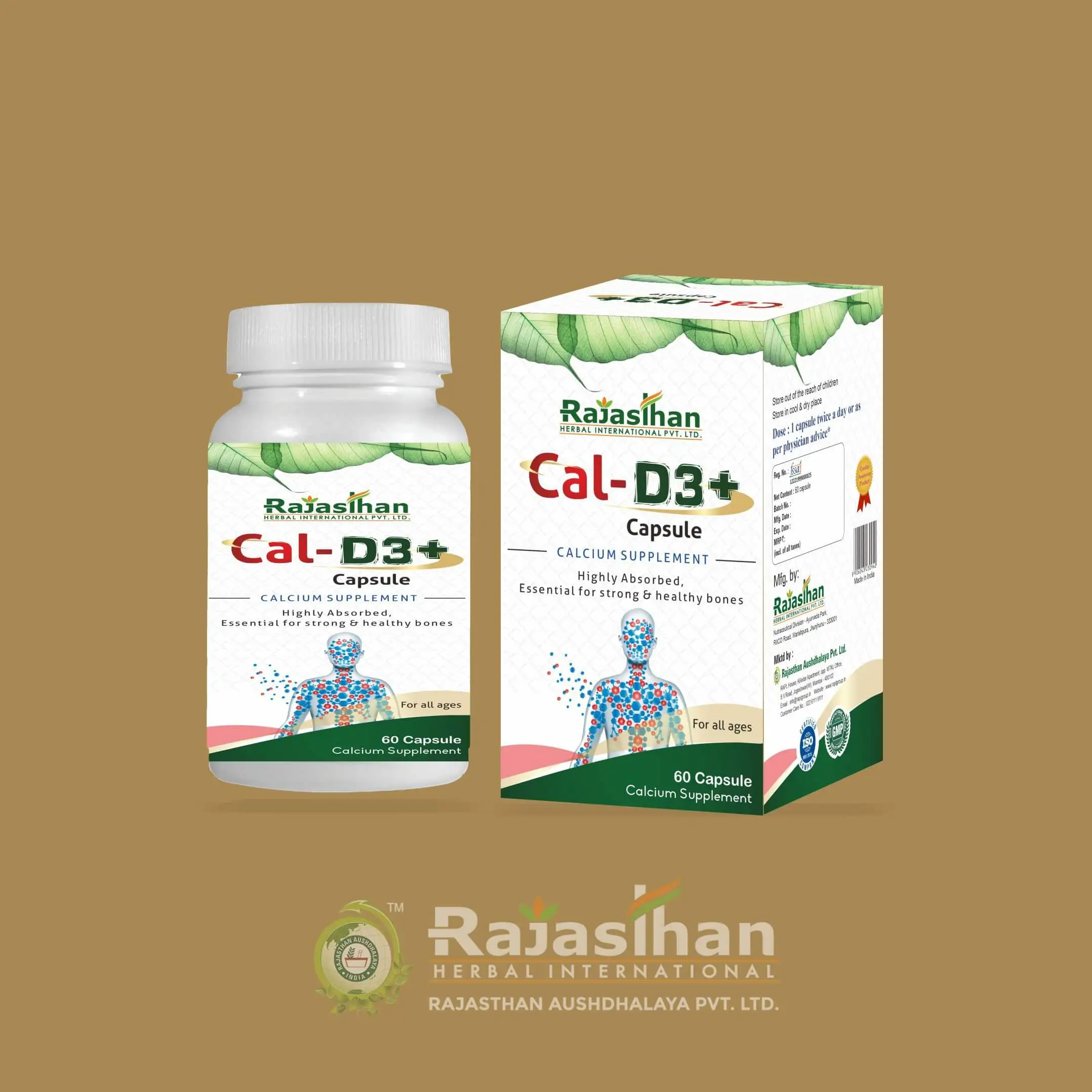 Rajasthan Herbals Cal D3 Plus Capsule 60