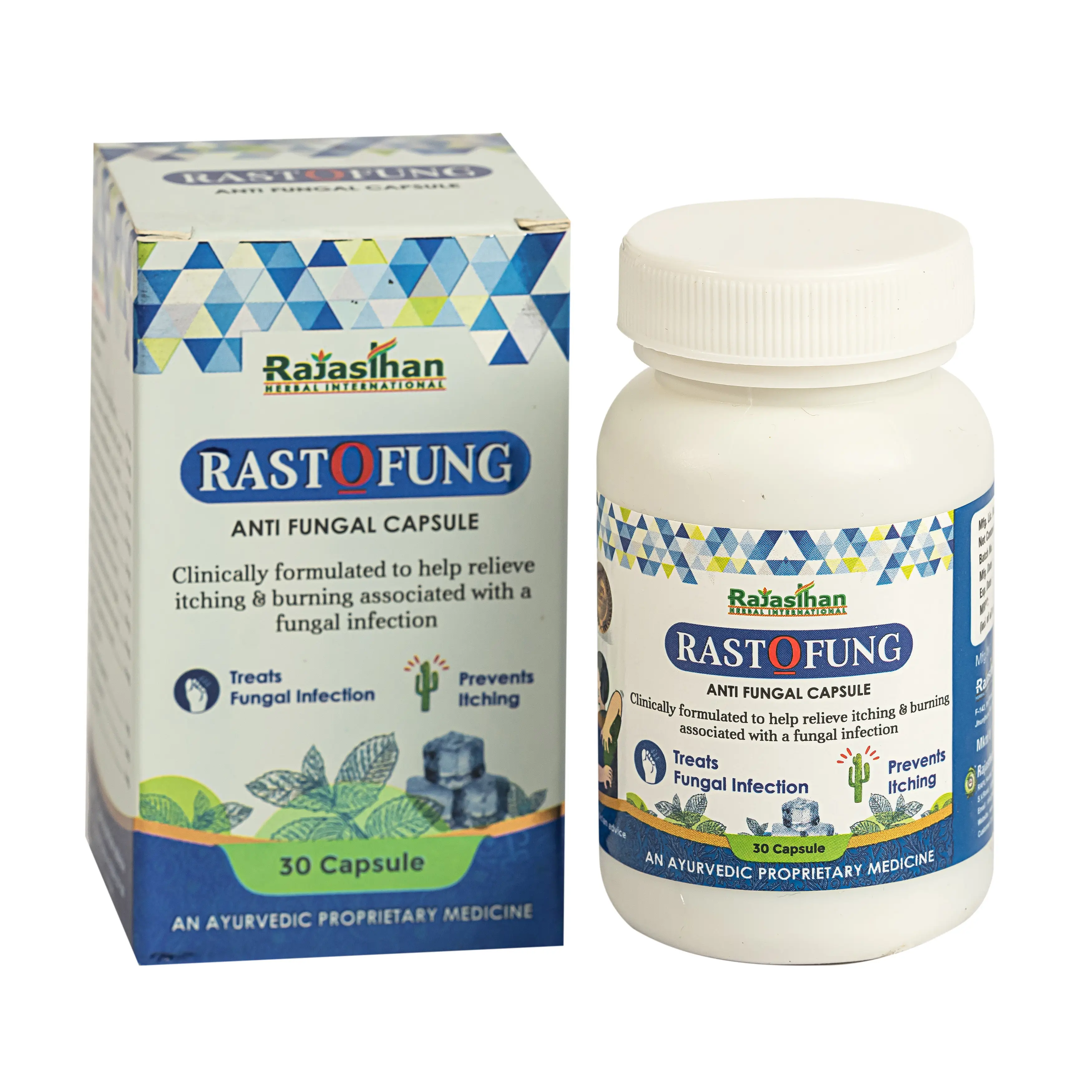 Rastofung Anti Fungal Capsule 30 Rajasthan Aushdhalaya