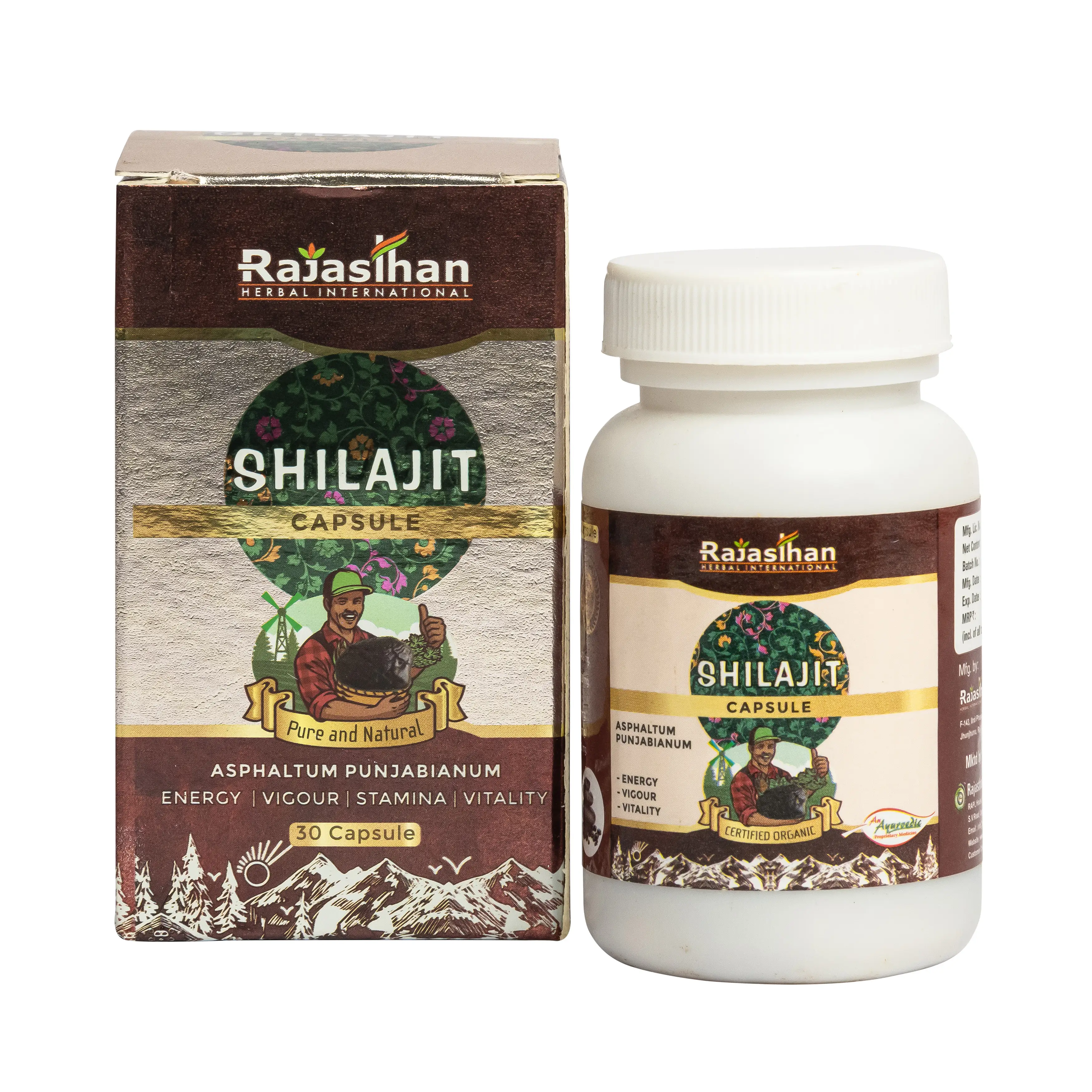 Shilajit Capsule 30 Rajasthan Aushdhalaya