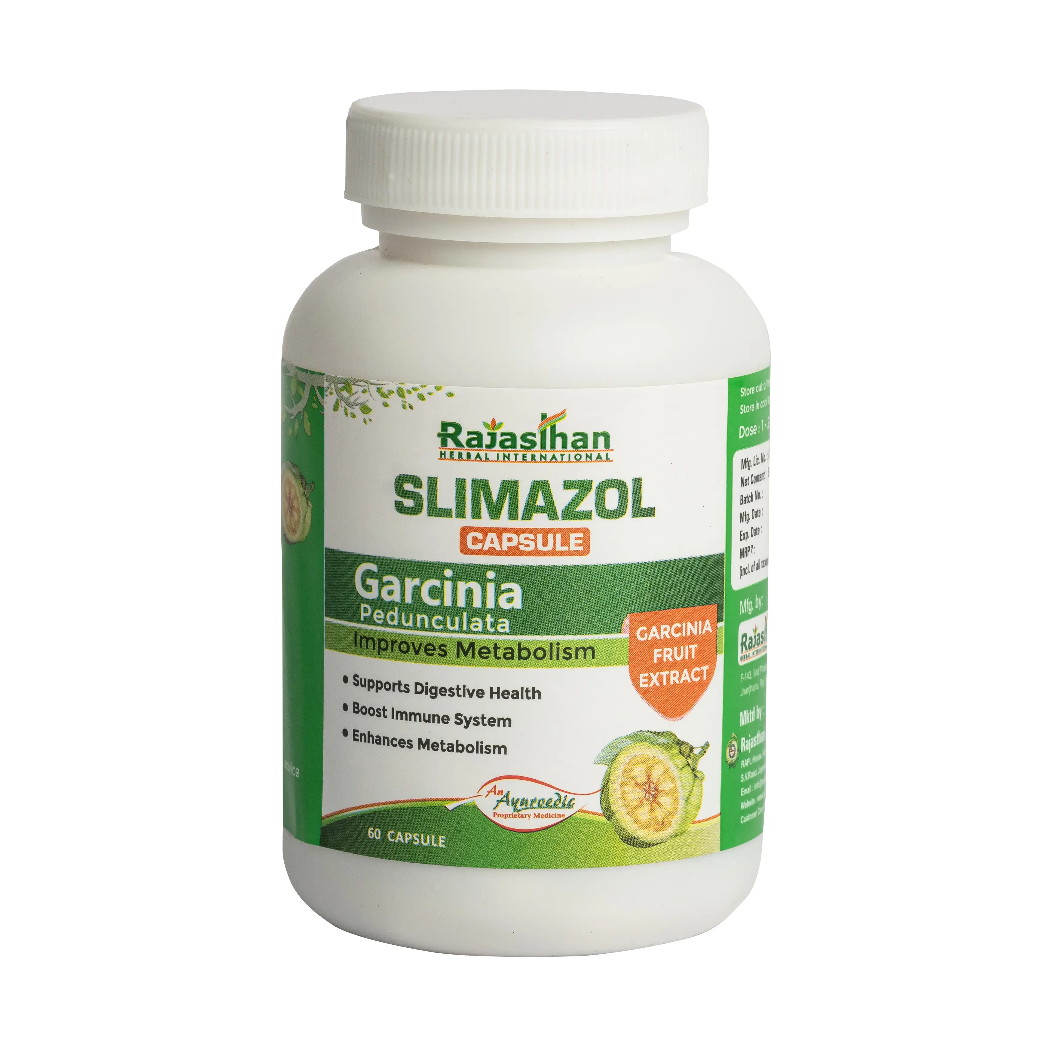 Slimazol Capsule 60 Rajasthan Aushdhalaya